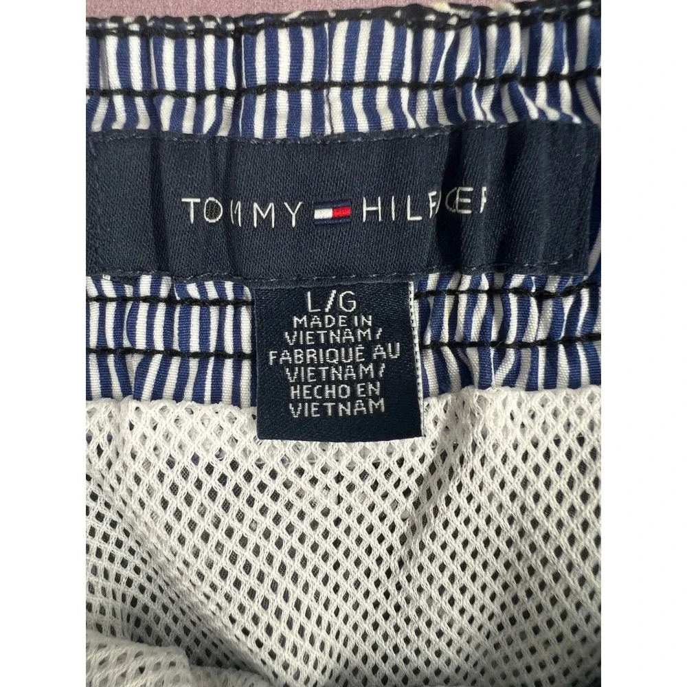 Tommy Hilfiger Mens Navy White Vacation Floral Swim Trunks Board Shorts Preppy L - Picture 2 of 13